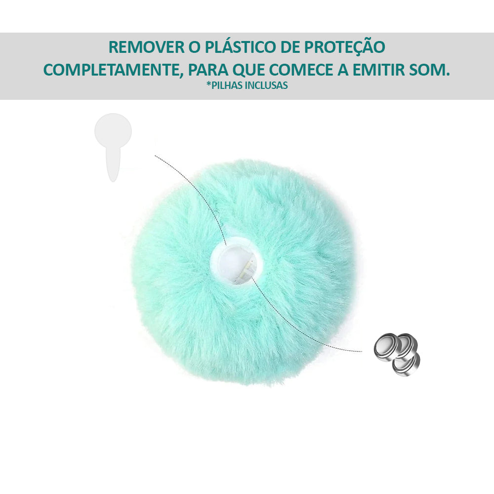 Bolinha Com Cat Nip e Som de Bichos para Gatos